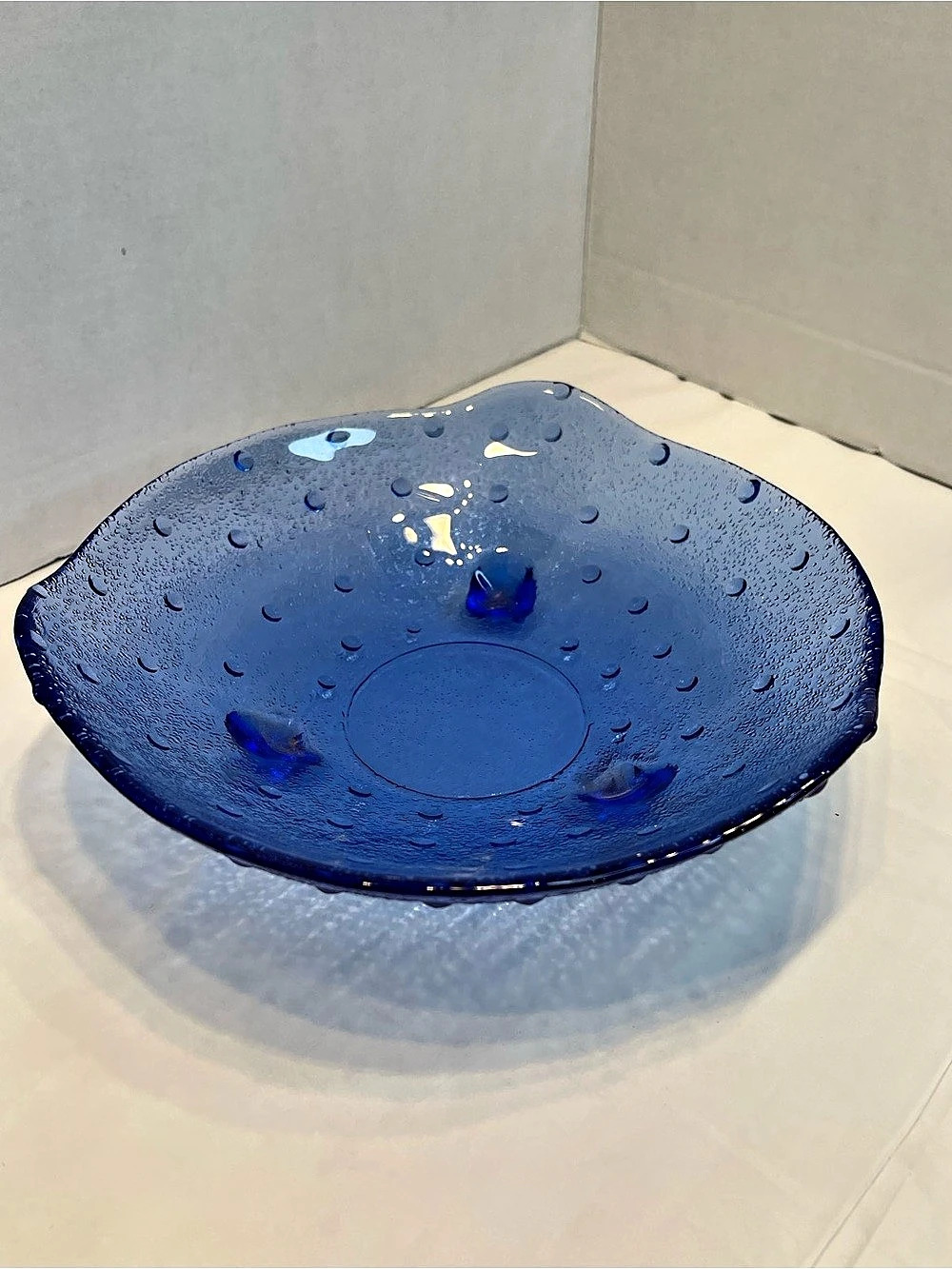 Cobalt Blue Glass Serveware Dish